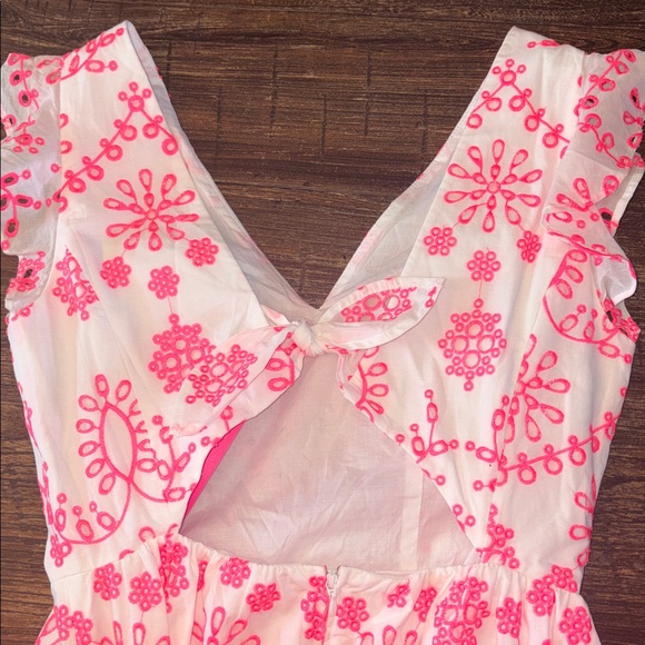 Lilly Pulitzer Lillyanne Midi Dress Karmic Coral Size 2 NWT - Picture 4 of 11